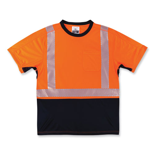 Glowear 8283bk Class 2 Lightweight Performance Hi-vis T-shirt, Polyester, 2x-large, Orange