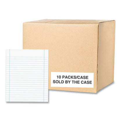 New York Exam Paper, 8 X 10, Wide/legal Rule, 250 Sheets/pack, 10 Packs/carton