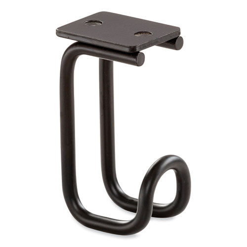 Table Hooks, 1.25 X 1.75 X 3.25, Black, 24/pack