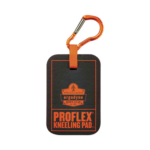 Proflex 365 Mini Foam Kneeling Pad, Carabiner, 1", Mini, Black