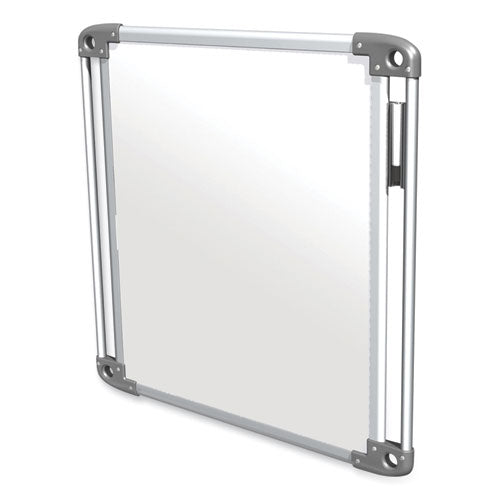 Nexus Double-sided Portable Whiteboard Tablet, 27.88" X 27.88", White Surface, Satin Aluminum Frame