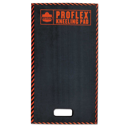 Proflex 385 Large Kneeling Pad, 16 X 28, Black/orange