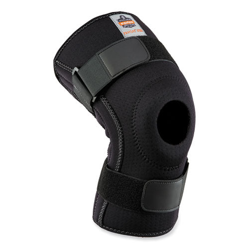 Proflex 620 Open Patella Spiral Stays Knee Sleeve, Small, Black