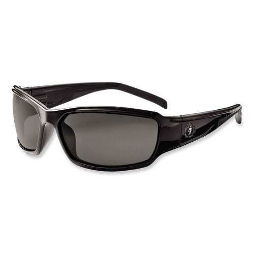 Skullerz Thor Safety Glasses, Black Nylon Impact Frame, Smoke Polycarbonate Lens