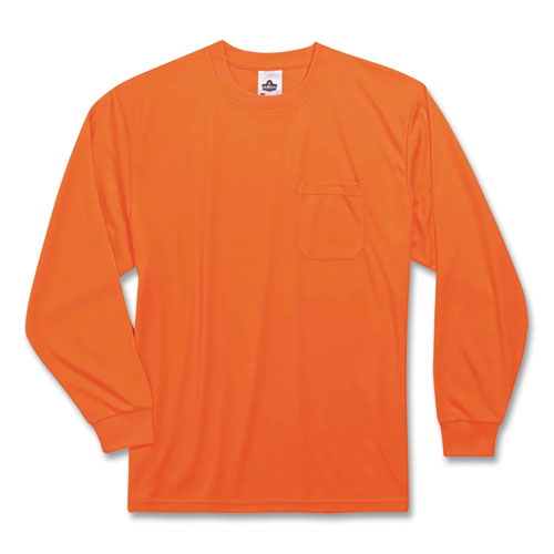 Glowear 8091 Non-certified Hi-vis Long Sleeve Shirt, 4x-large, Orange