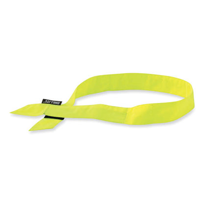 Chill-its 6705 Cooling Embedded Polymers Hook And Loop Bandana Headband, One Size Fits Most, Lime