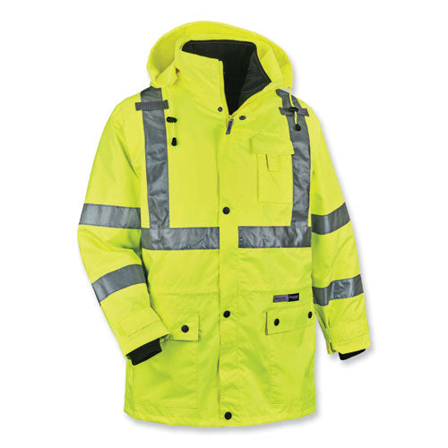 Glowear 8385 Class 3 Hi-vis 4-in-1 Jacket, Medium, Lime