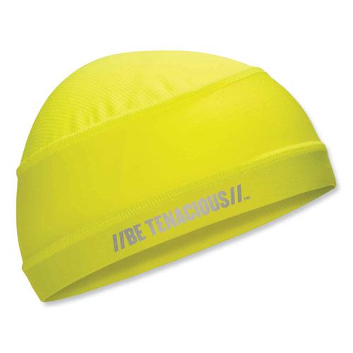 Chill-its 6632 Performance Knit Cooling Skull Cap, Polyester/spandex, One Size Fits Most, Lime