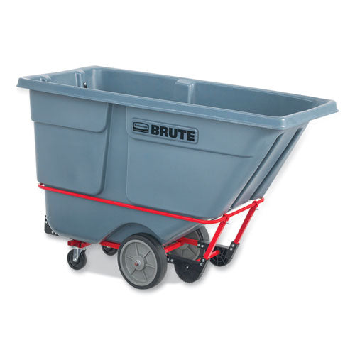 Brute Duratilt Frame Tilt Truck, Heavy Duty, 1 Cu Yd, 2,100 Lb Capacity, Rotomolded Resin/leakproof Polyethylene, Gray