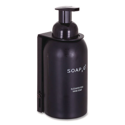 Elegantly Eco Glass Bottle For Foaming Hand Soap, Black