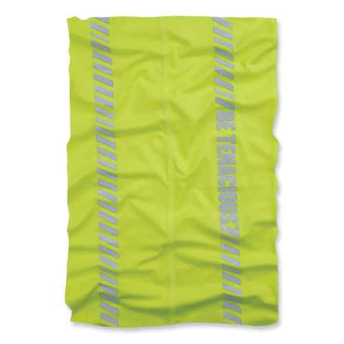 Chill-its 6487r Reflective Cooling Multi-band, Polyester/spandex, One Size Fits Most, Hi-vis Lime