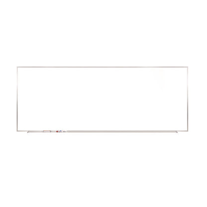 M1 Porcelain Magnetic Whiteboard, 87.91" X 48.5", White Surface, Satin Aluminum Frame