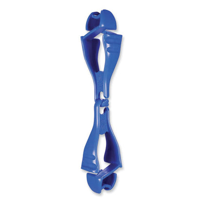 Squids 3400 Dual Clip Glove Clip Holder, 1 X 1 X 6.5, Acetal Copolymer, Blue