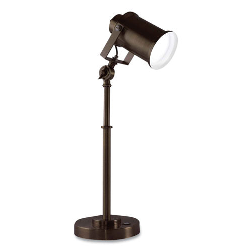 Wellness Series Restore Led Desk Lamp, 9" To 22", Rubbed Bronze