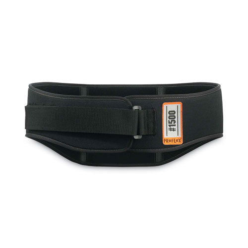 Proflex 1500 Weight Lifters Style Back Support Belt, Medium, 30" To 34" Waist, Black