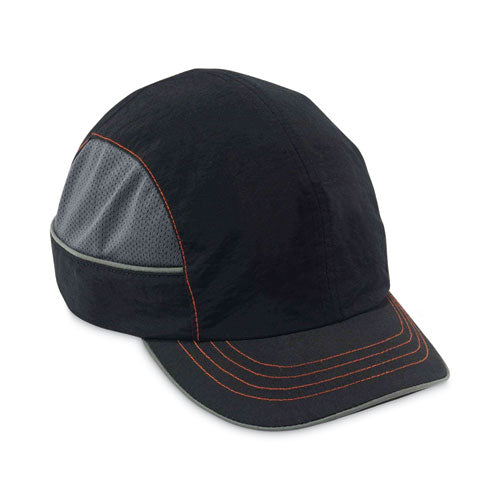 Skullerz 8950xl Xl Bump Cap Hat, Short Brim, Black