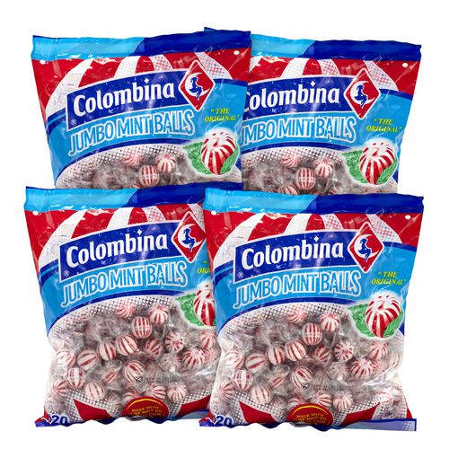 Jumbo Peppermint Balls, 0.32 Oz Individually Wrapped, 120/bag, 4 Bags/carton