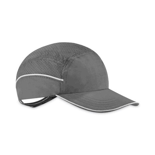 Skullerz 8955 Lightweight Bump Cap Hat, Long Brim, Black