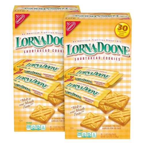 Lorna Doone Shortbread Cookies, 1.5 Oz Packet, 30/box, 2 Boxes/carton