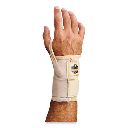 Proflex 4010 Double Strap Wrist Support, Medium, Fits Right Hand, Tan