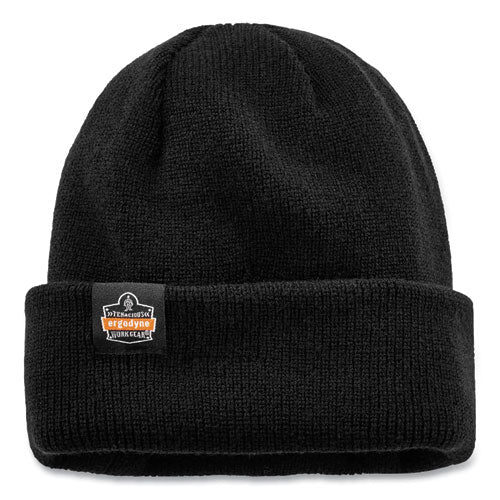 N-ferno 6811zi Rib Knit Hat + Bump Cap Insert, One Size Fits Most, Black