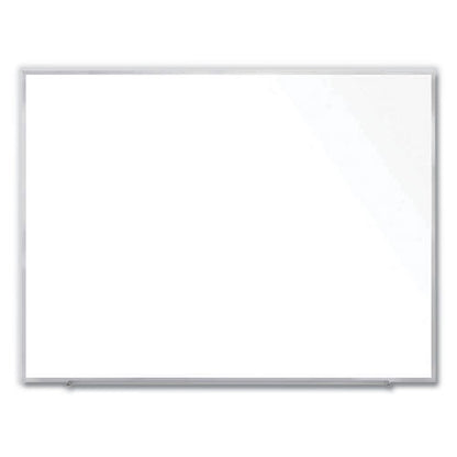 Magnetic Porcelain Whiteboard With Aluminum Frame, 72.5" X 60.47", White Surface, Satin Aluminum Frame