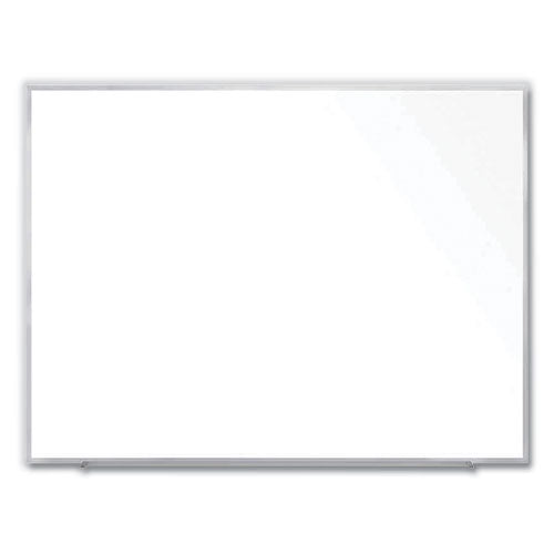 Magnetic Porcelain Whiteboard With Aluminum Frame, 72.5" X 60.47", White Surface, Satin Aluminum Frame