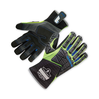 Proflex 925wp Performance Dorsal Impact-reduce Thermal Waterproof Glove, Black/lime, Medium, Pair