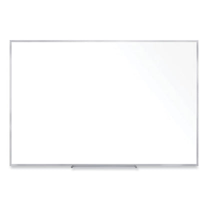 Non-magnetic Whiteboard With Aluminum Frame, 96.63" X 48.47", White Surface, Satin Aluminum Frame