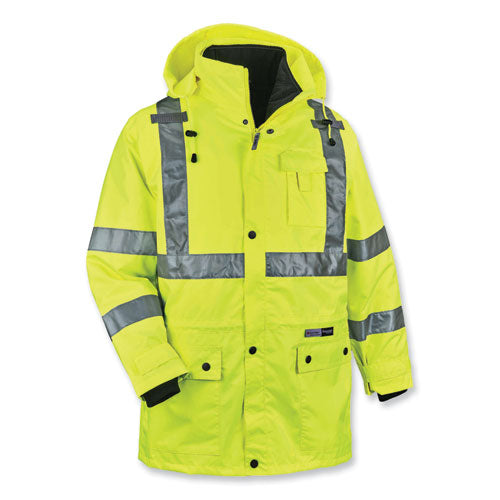 Glowear 8385 Class 3 Hi-vis 4-in-1 Jacket, 2x-large, Lime