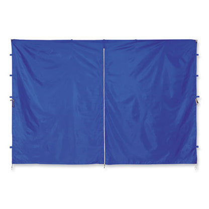 Shax 6096 Pop-up Tent Sidewall With Zipper, Single Skin, 10 Ft X 10 Ft, Polyester, Blue