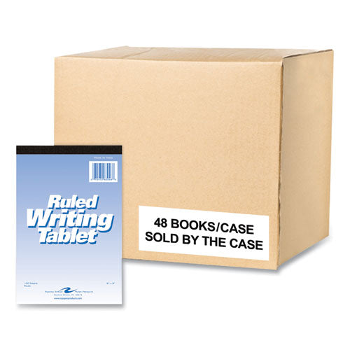 Writing Tablet, Wide/legal Rule, 100 White 6 X 9 Sheets, 48/carton