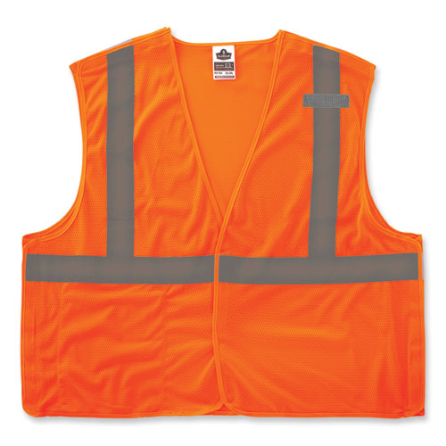 Glowear 8215ba-s Single Size Class 2 Economy Breakaway Mesh Vest, Polyester, 3x-large, Orange