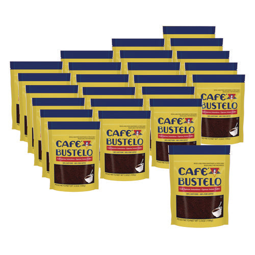 Cafe Bustelo Instant Coffee, Espresso, 3.5 Oz Packet, 24/carton