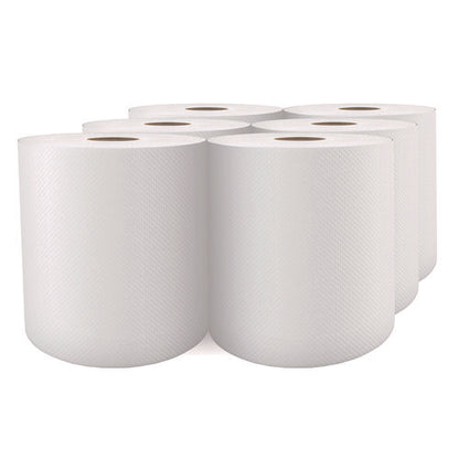 Select Roll Paper Towels, 1-ply, 7.88" X 1,000 Ft, White, 6/carton