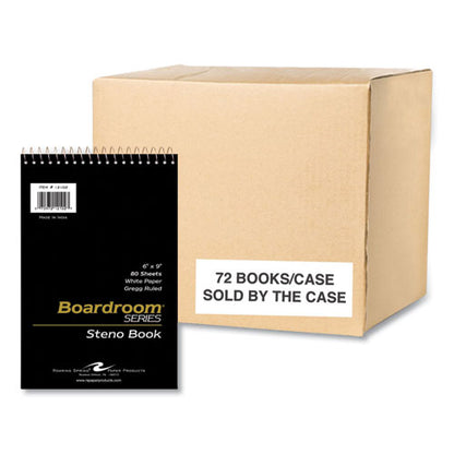 Boardroom Series Steno Pad, Gregg Rule, Brown Cover, 80 White 6 X 9 Sheets, 72 Pads/carton