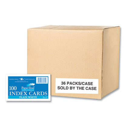 White Index Cards, 3 X 5, 100 Cards, 36/carton