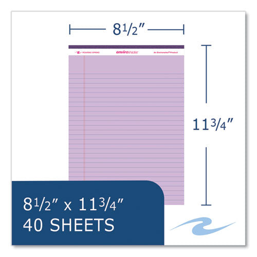 Enviroshades Legal Notepads, 40 Assorted 8.5 X 11.75 Sheets, 54 Notepads/carton