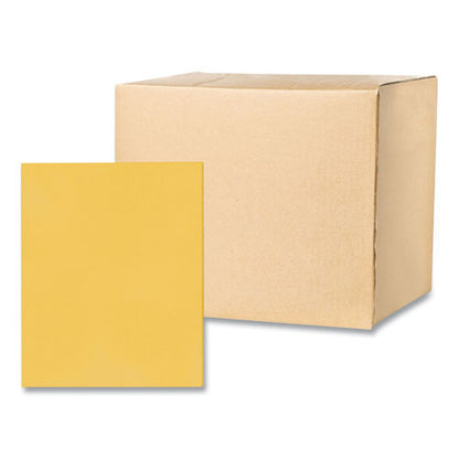 Pocket Folder, 0.5" Capacity, 11 X 8.5, Gold, 25/box, 10 Boxes/carton