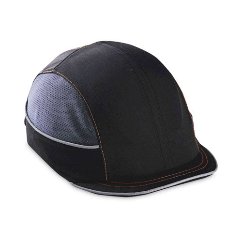 Skullerz 8950 Bump Cap Hat, Micro Brim, Black