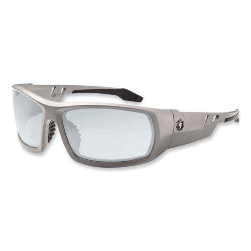 Skullerz Odin Safety Glasses, Matte Gray Nylon Impact Frame, Indoor/outdoor Polycarbonate Lens