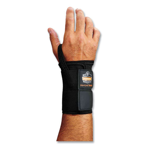 Proflex 4010 Double Strap Wrist Support, Large, Fits Right Hand, Black