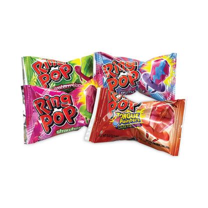 Ring Pop Lollipops, Assorted Flavors, 0.5 Oz, 40 Piece Tub