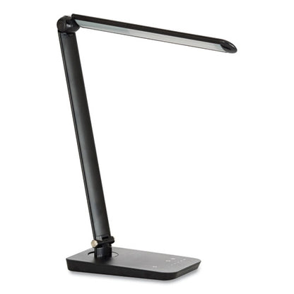 Vamp Led Wireless Charging Lamp, Multi-pivot Neck, 16.75" High, Black