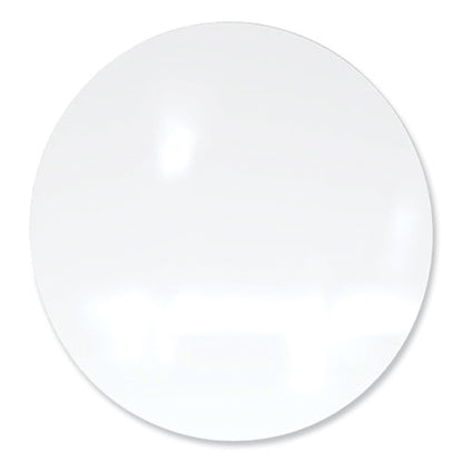 Coda Low Profile Circular Non-magnetic Glassboard, 48" X 48", White Surface