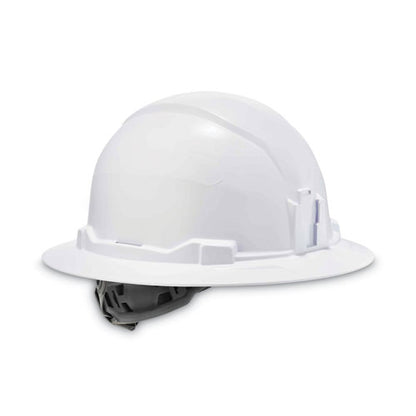 Skullerz 8971 Class E Hard Hat Full Brim, White