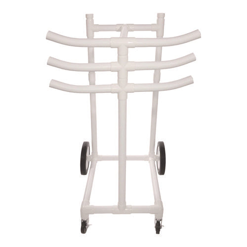 Hoop Storage Rack, Plastic, 176 Lb Capacity, 26 X 22 X 49, White