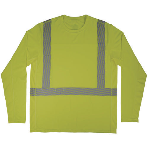 Chill-its 6688 Type R Class 2 Cooling Hi-vis Sun Shirt With Uv Protection, Medium, Lime