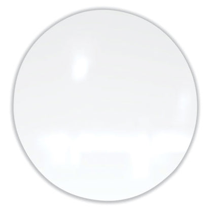 Coda Low Profile Circular Non-magnetic Glassboard, 24" X 24", White Surface