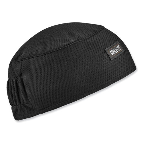 Chill-its 6630 High-performance Terry Cloth Skull Cap, Polyester, One Size Fits Most, Black